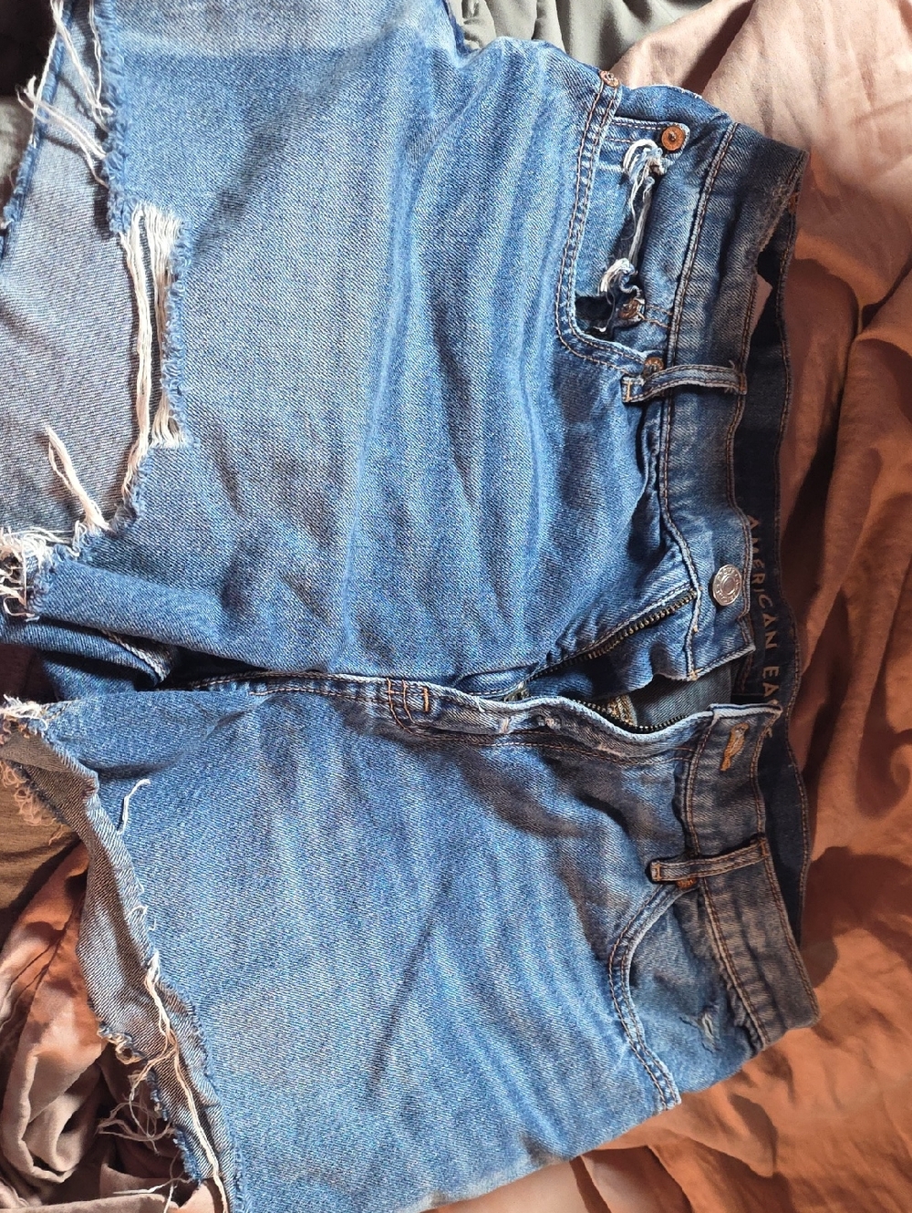 American Eagle Outfitters Dark Blue Denim Shorts